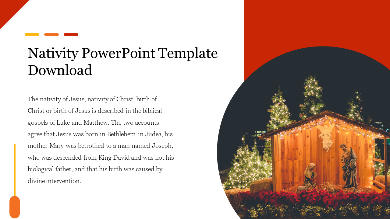 Nativity PowerPoint Template Free Download
